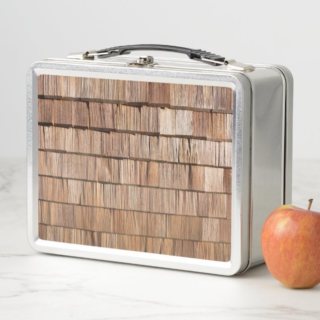 Lunch Box Bardeau de bois (En situation)