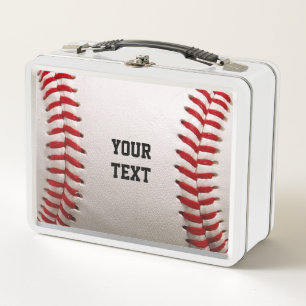 Lunch Box Baseball Softball Couture Texte Personnalisé