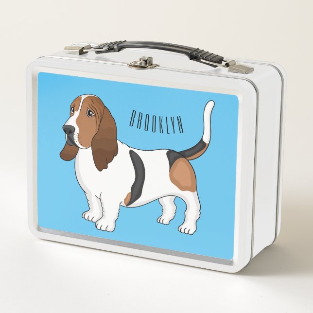 Lunch Box Basset hound dessin de chien (Devant)