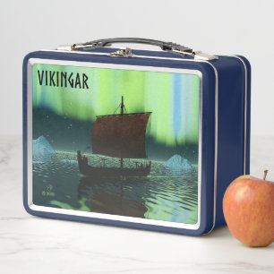 Lunch Box Bateau Viking Sous Lumière Du Nord