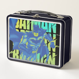 Lunch Box Batman Électrique Qui Traverse La Typographie