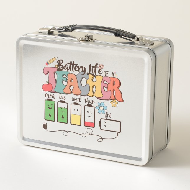 Lunch Box Batterie vie d'un enseignant - Éducateur relatif (Devant)