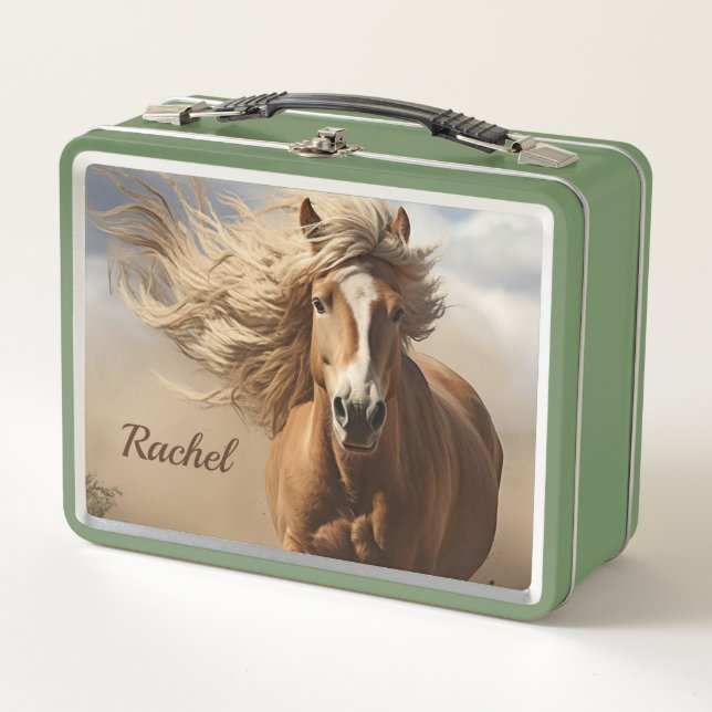 Lunch Box Beau désert Palomino Horse (Devant)