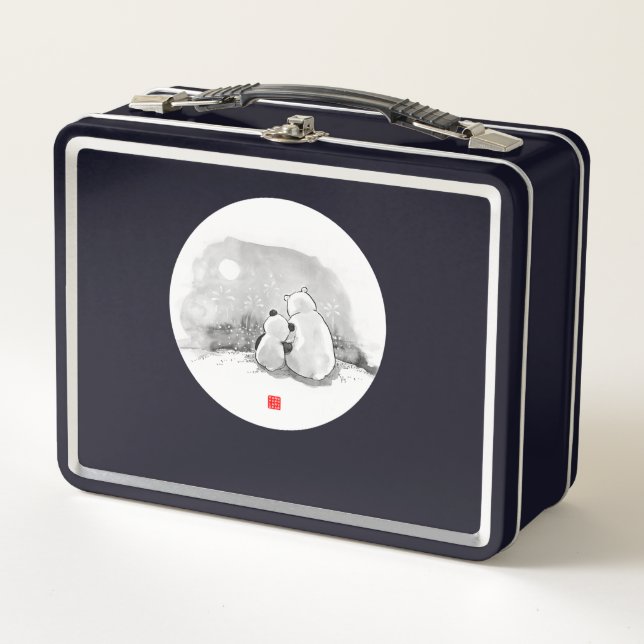 Lunch Box Bébé mignon Et Ours Polaire De Mama (Devant)