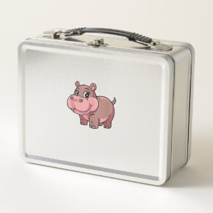 Lunch Box Bébé mignon Hippo Moo Deng Débardeur_1