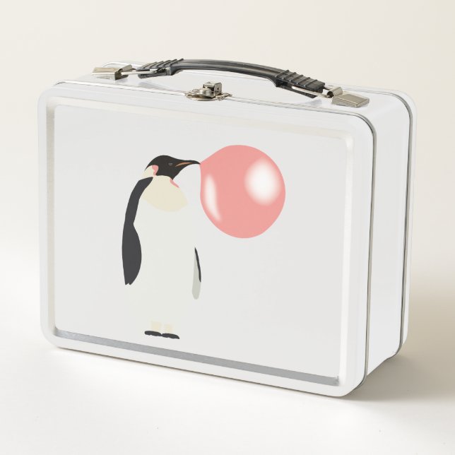 Lunch Box Belle bulle de gomme Penguin soufflante bulle (Devant)