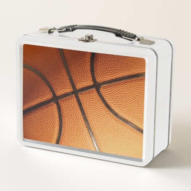 Lunch Box Big Orange Basketball, Boîte à lunch en métal (Devant)