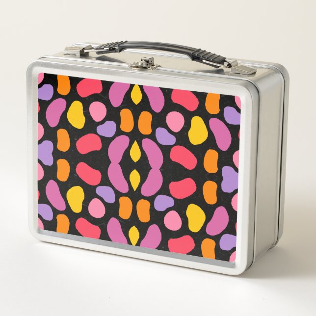 Lunch Box Blob moderne Motif coloré (Devant)