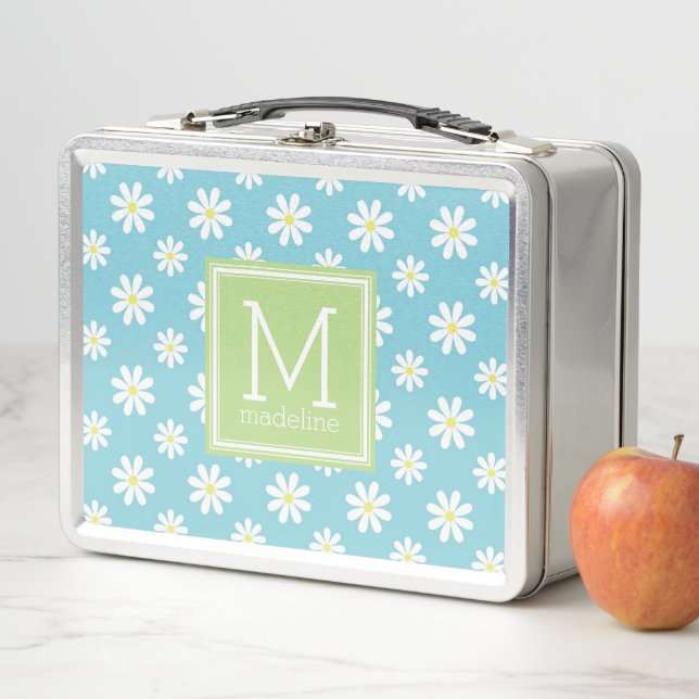 Lunch Box Boîte à déjeuner Motif de mignonette Daisies (En situation)