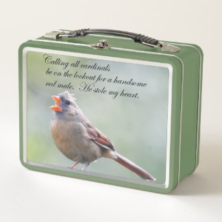 Lunch Box Boîte à lunch cardinale masculine et féminine