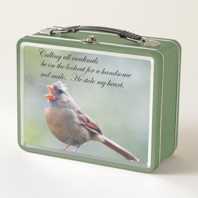 Lunch Box Boîte à lunch cardinale masculine et féminine (Devant)