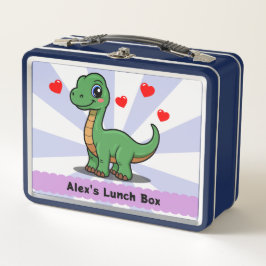 Lunch Box Boîte à lunch Cute Dinosaur - Ajouter un nom