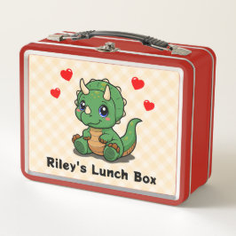 Lunch Box Boîte à lunch Cute Dinosaur - Ajouter un nom