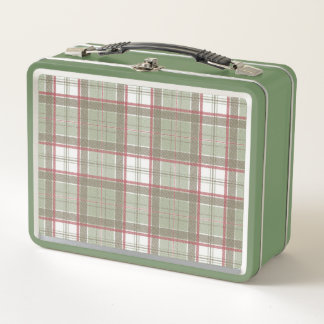 Lunch Box Boîte à lunch écossaise rétro les années 50