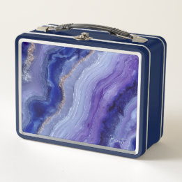 Lunch Box Boîte à lunch en cristal de tanzanite cosmique