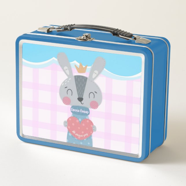 Lunch Box Boîte à lunch en métal Bunny Queen (Devant)