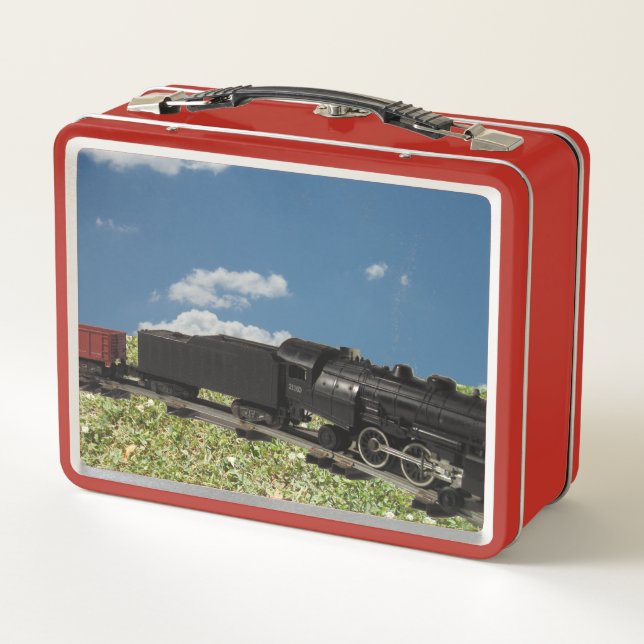 Lunch Box Boîte à lunch en métal du train modèle (Dos)