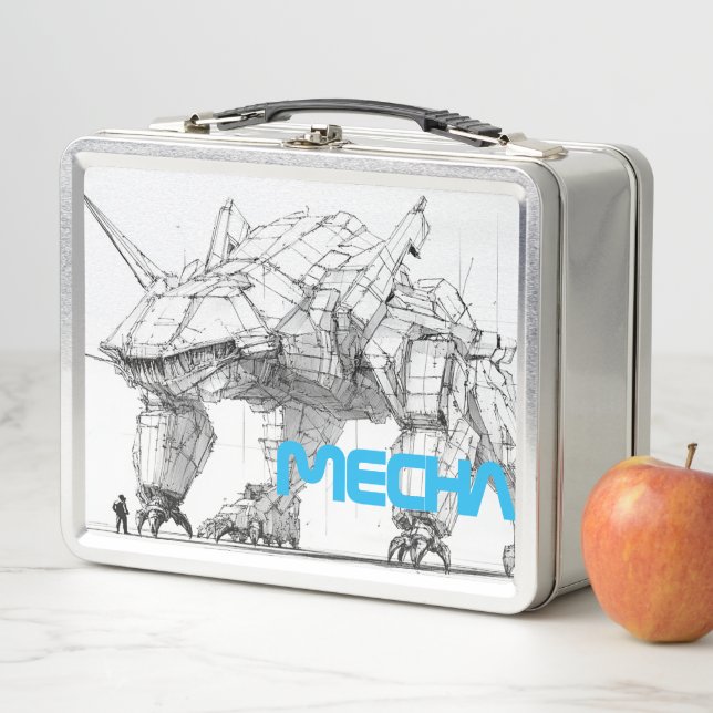 Lunch Box Boîte à lunch en métal pour monstre robotique de l (En situation)