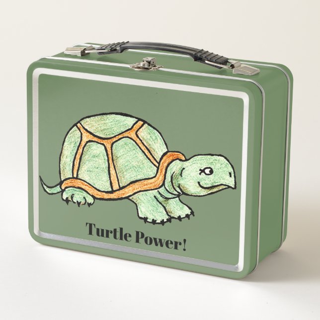 Lunch Box Boîte à lunch en métal tortue (Devant)
