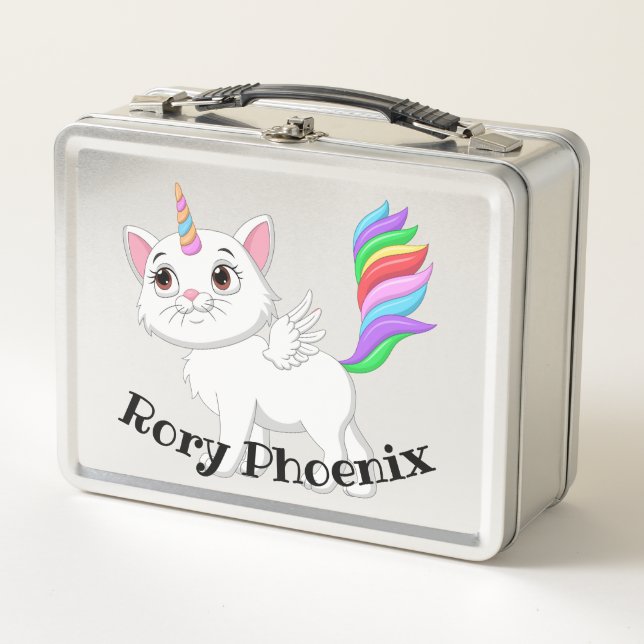 Lunch Box Boîte à lunch Enfants Kitty Unicorn Pegasus (Devant)
