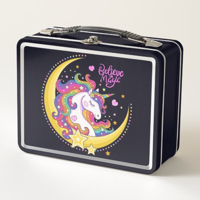 Lunch Box Boîte à lunch magique Unicorn (Devant)