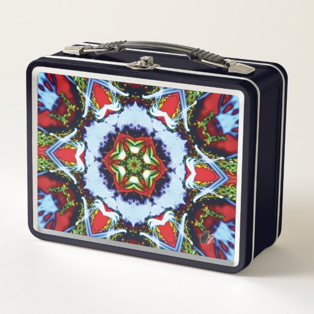 Lunch Box Boîte à lunch métallique Brindle Kaleidoscope (Devant)