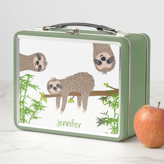 Lunch Box Boîte à lunch monogramme mignon (En situation)