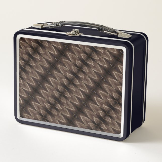 Lunch Box Boîte à lunch - Motif Snakeskin Brown (Devant)