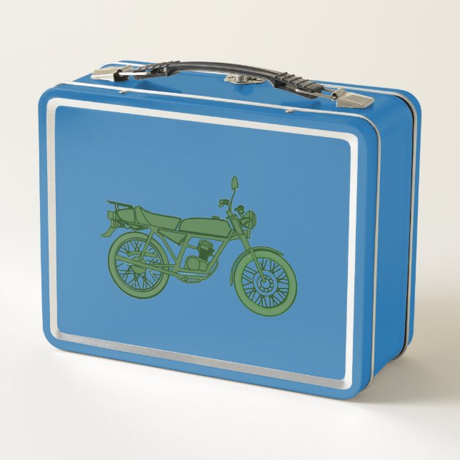 Lunch Box Boîte à lunch moto vintage (Dos)