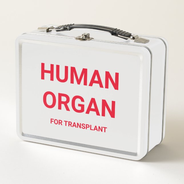 Lunch Box Boîte à lunch - ORGANE HUMAIN POUR TRANSPLANT (Devant)