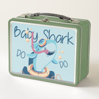 Lunch Box Boîte à lunch pour bébé Shark Metal