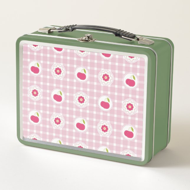 Lunch Box Boîte à lunch pour pique-nique cerise (Devant)