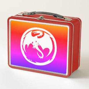 Lunch Box Boîte à lunch White Dragon Neon