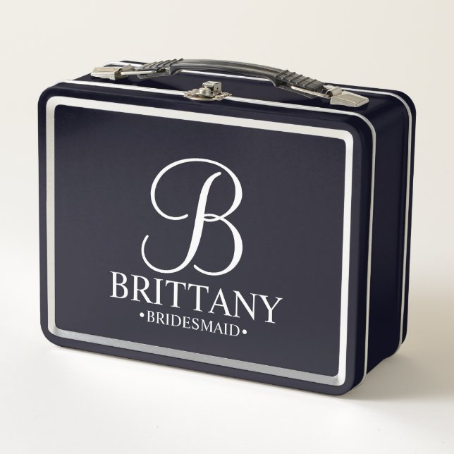 Lunch Box Boîte cadeau moderne personnalisée Bridesmaitres e (Devant)