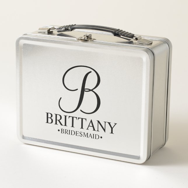 Lunch Box Boîte cadeau moderne personnalisée Bridesmaitres e (Devant)