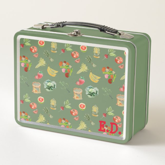 LUNCH BOX BOÎTE DE DÉJEUNER EN MÉTAL SAINE (Devant)