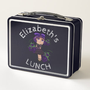 Lunch Box Boîte de déjeuner texte personnalisée avec Blackbe