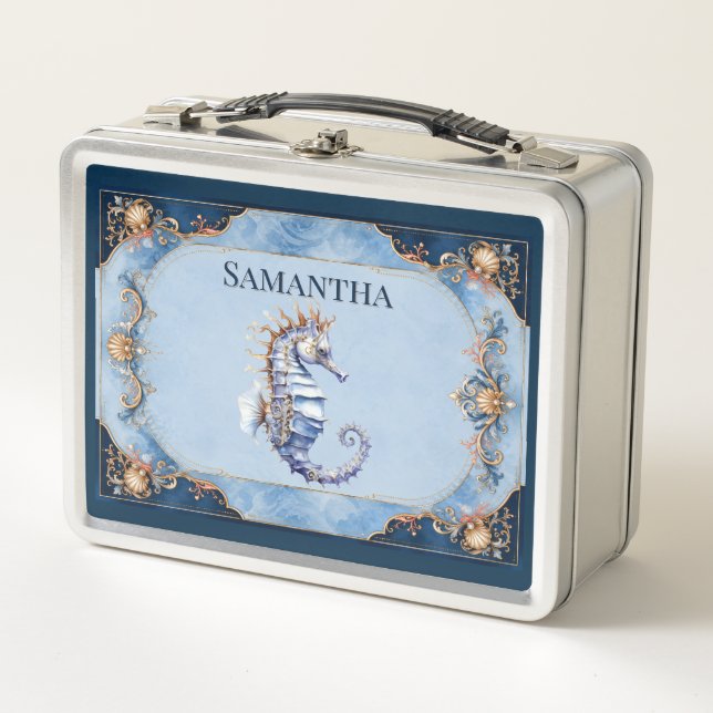 Lunch Box Boîte de faveur de mariage de cheval marin pour la (Devant)