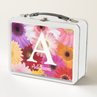 Lunch Box Boîte de repas en métal de marguerite personnalisé