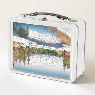 Lunch Box Boîte repas façonnée en métal emballée avec style