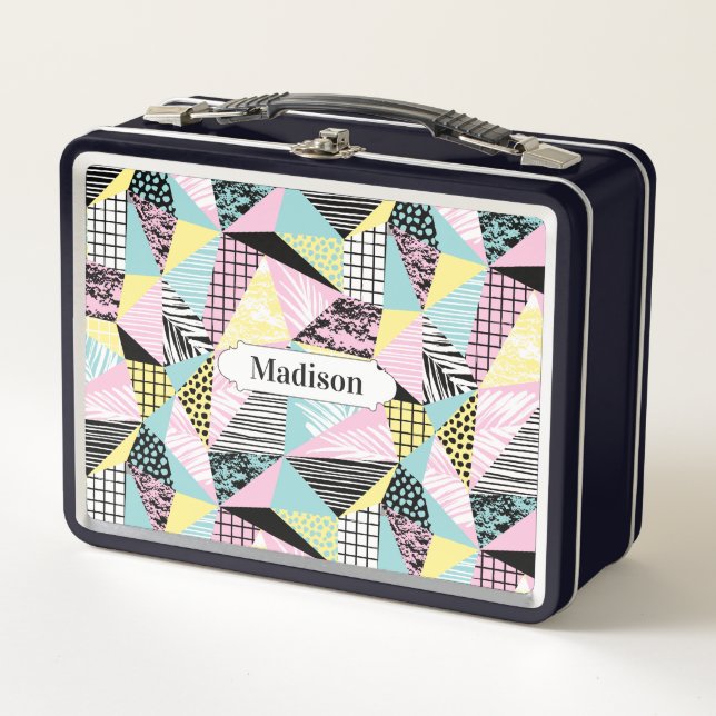 Lunch Box Boîtes de déjeuner personnalisées pour Motif géomé (Devant)