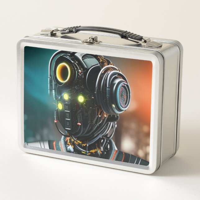 Lunch Box Boîtier à lunch en inox Robot 3 (Devant)