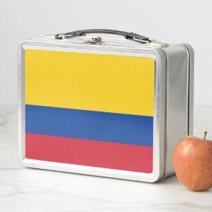 Lunch Box Boîtier en métal inoxydable avec drapeau Colombie