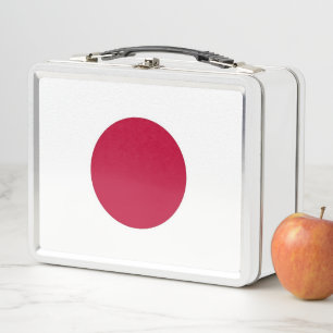 Lunch Box Boîtier en métal inoxydable avec drapeau du Japon