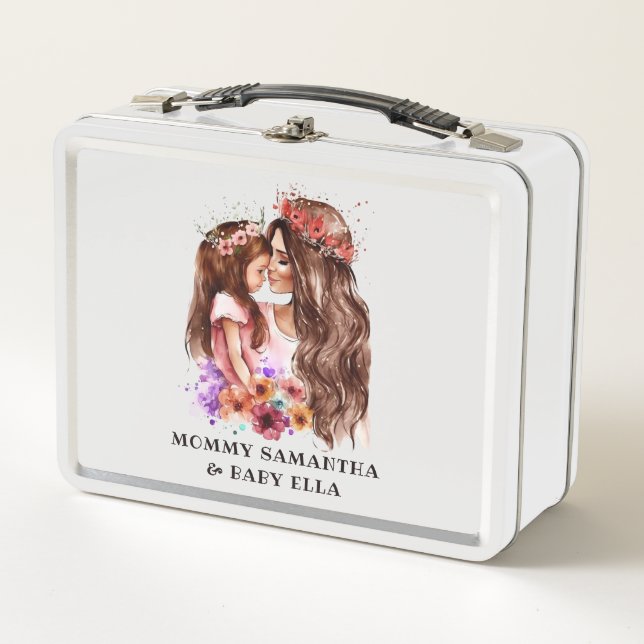 Lunch Box Bond adorable maman et fille (6) (Devant)