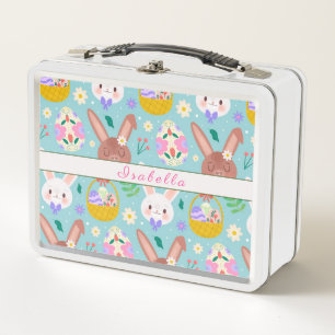 Lunch Box Bonne Personnaliser Pâques de mignons lapins