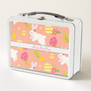 Lunch Box Bonne Personnaliser Pâques Poulet Et Lapin