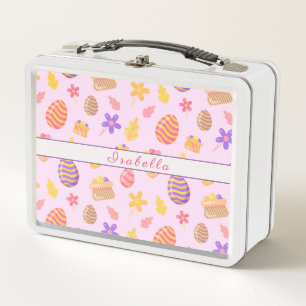 Lunch Box Bonne Personnaliser Pâques violettes