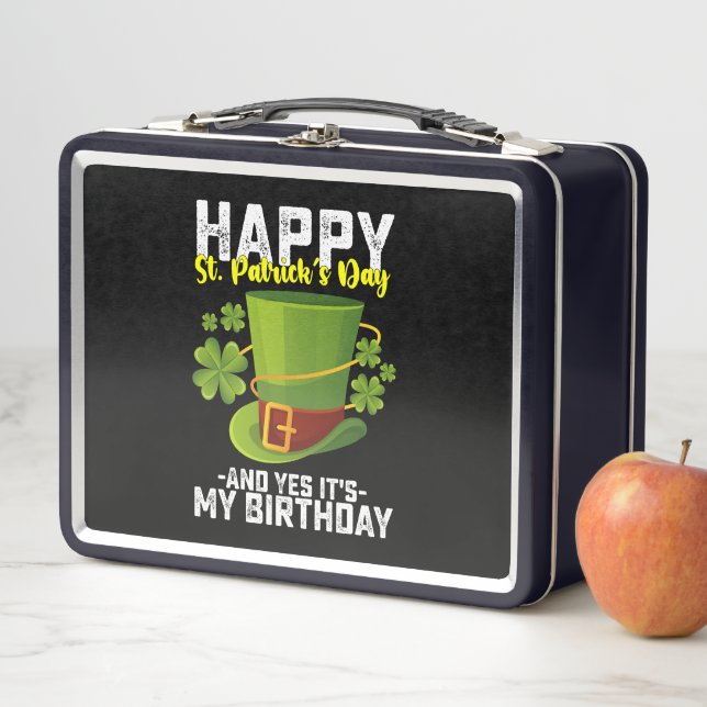 Lunch Box Bonne Saint Patrick et oui c'est mon anniversaire (En situation)