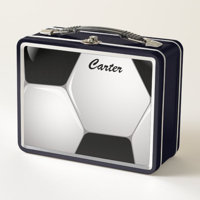 Lunch Box Boule de football personnalisable (Devant)